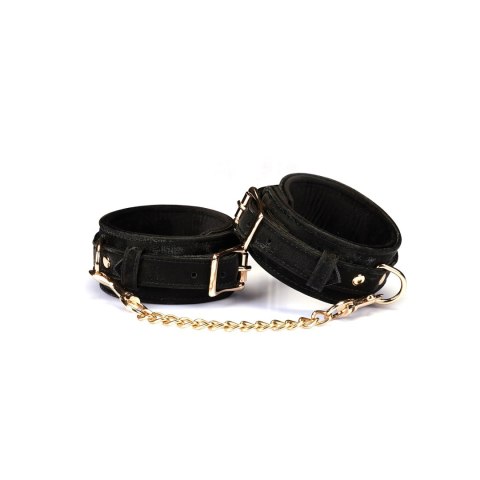 Kajdanki Boudoir Amor Black Ankle Cuffs Liebe Seele