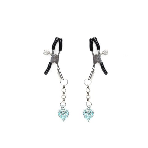 Klamerki Na Sutki Glow-In-Dark Nipple Clamps Liebe Seele błękitne