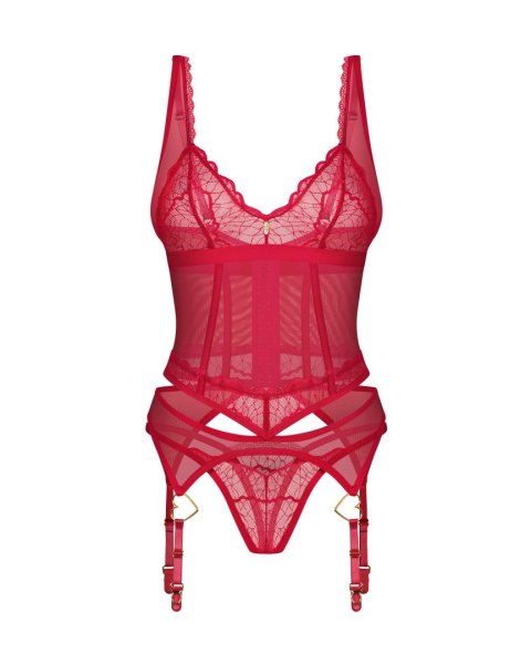 Komplet Bielizny Cupide Desir Gorset I Stringi S/M Obsessive