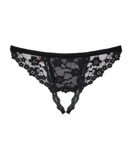 Letica stringi otwarte czarne L/XL Obsessive