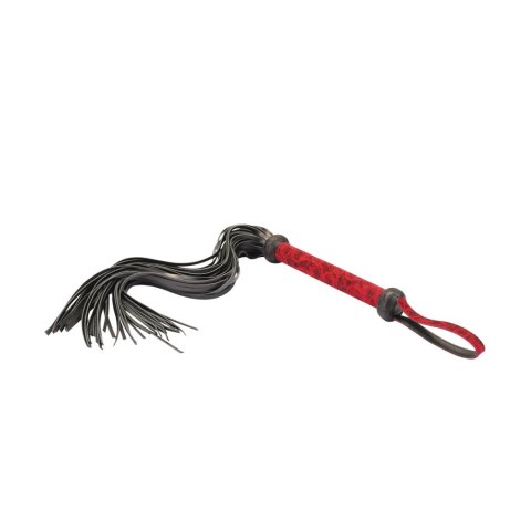 Pejcz Kinbaku Ukiyoe Red Rosy Leather Flogger Whip Liebe Seele