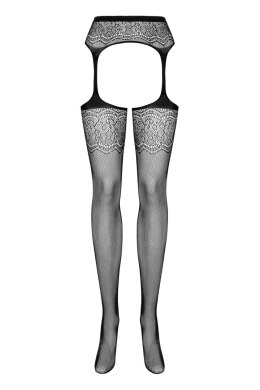 S207 Garter Stockings Czarne S/M/L Obsessive