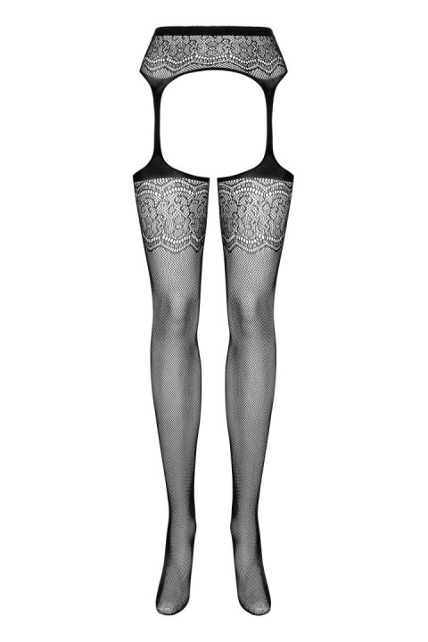 S207 Garter Stockings Czarne S/M/L Obsessive