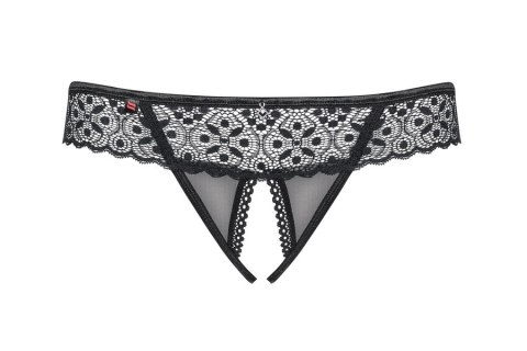 Shibu stringi otwarte czarne L/XL Obsessive