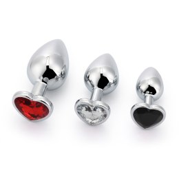 Zestaw korków analnych 3 Alu Plug Set with Gemstones Brutus