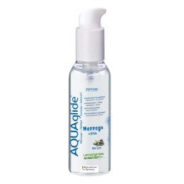Lubrykant I Żel Do Masażu O Zapachu Trawy Cytrynowej Aquaglide Massage + Glide Lemongrass 200 Ml JoyDivision
