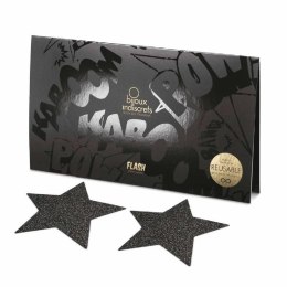 Ozdobne naklejki na sutki Flash Star Black Bijoux Indiscrets