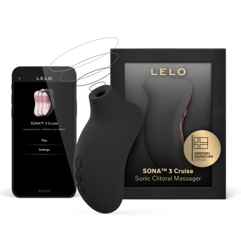Stymulator łechtaczki sterowany aplikacją Sona 3 Cruise Black LELO