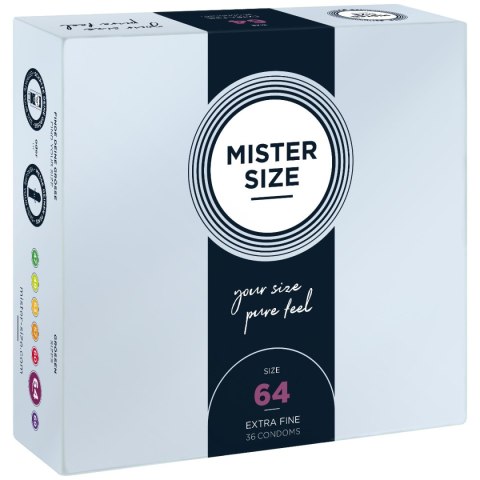 Condoms 64 Mm 36 Pieces Mister.Size