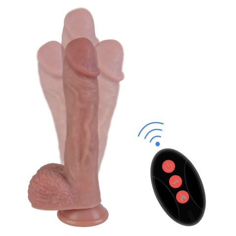 DILDO SILIKONOWE 22 CM Z RUCHEM POSUWISTO - ROTACYJNYM EROSPACE NATURAL PLAY D6