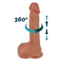 DILDO SILIKONOWE 22 CM Z RUCHEM POSUWISTO - ROTACYJNYM EROSPACE NATURAL PLAY D6