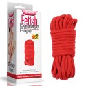 LINA FETISH BONDAGE ROPE 10M CZERWONA
