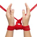 LINA FETISH BONDAGE ROPE 10M CZERWONA