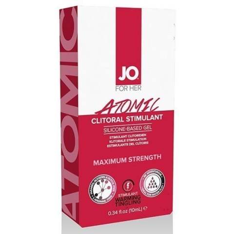 Lubrykant Rozgrzewający Do Łechtaczki For Her Clitoral Stimulant Warming Atomic 10 Ml System JO