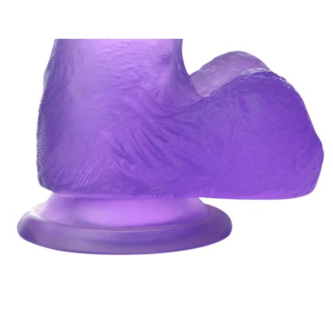 DILDO 7'' JELLY STUDS FIOLETOWE