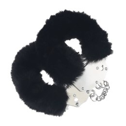 Kajdanki Heavy-Duty Fluffy Handcuffs Black Ouch!
