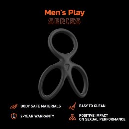 PIERŚCIEŃ EREKCYJNY NA PENISA I JĄDRA EROSPACE MEN'S PLAY B14