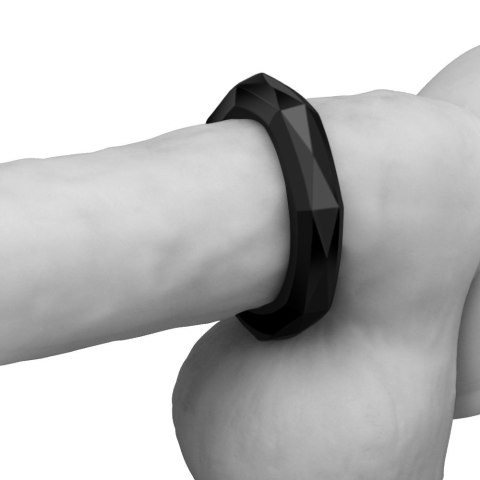 PIERŚCIEŃ POWER PLUS COCKRING CZARNY