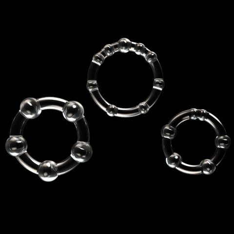 PIERŚCIENIE POWER PLUS TRIPLE BEADED RING SET