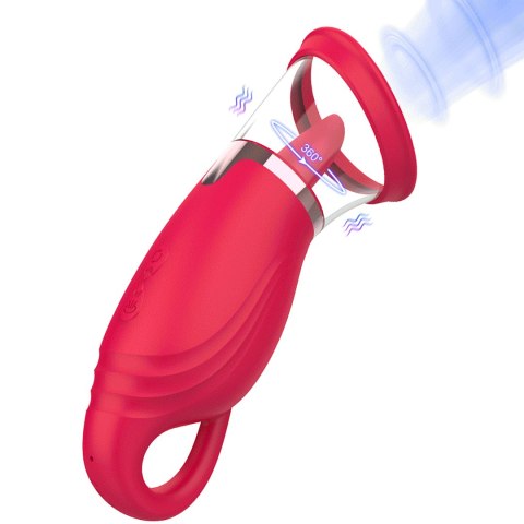 SSĄCY WIBRATOR Z JĘZYCZKIEM 360° EROSPACE SWEET PLAY A18
