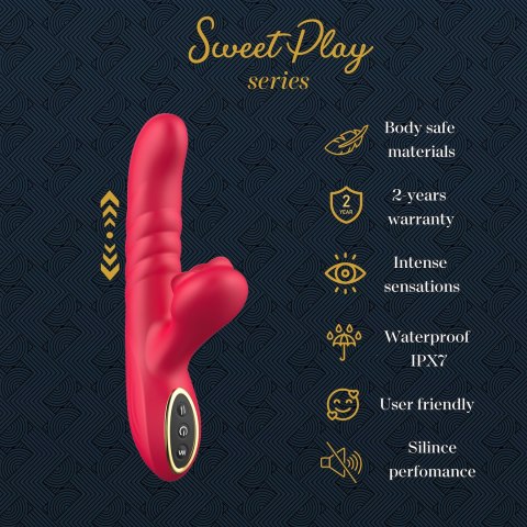 WIBRATOR DO STYMULACJI PUNKTU G ORAZ ŁECHTACZKI Z RUCHEM POSUWISTYM EROSPACE SWEET PLAY A2