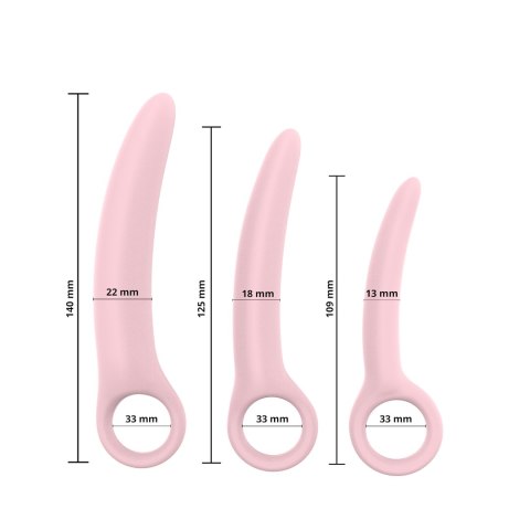 ZESTAW DILATORÓW DO ĆWICZEŃ MIĘŚNI DNA MIEDNICY EROSPACE SWEET PLAY A13