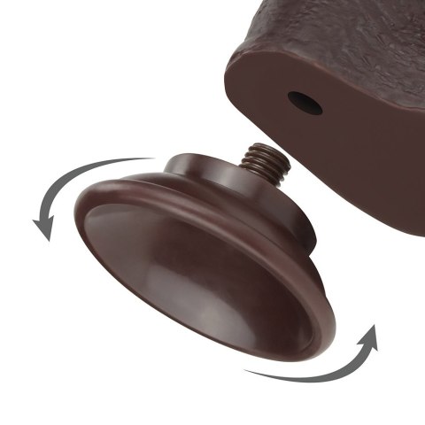 DILDO 7'' SLIDING SKIN DUAL LAYER DONG - BLACK
