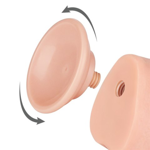 DILDO 9.5'' SLIDING SKIN DUAL LAYER DONG FLESH