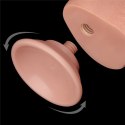 DILDO 9.5'' SLIDING SKIN DUAL LAYER DONG FLESH