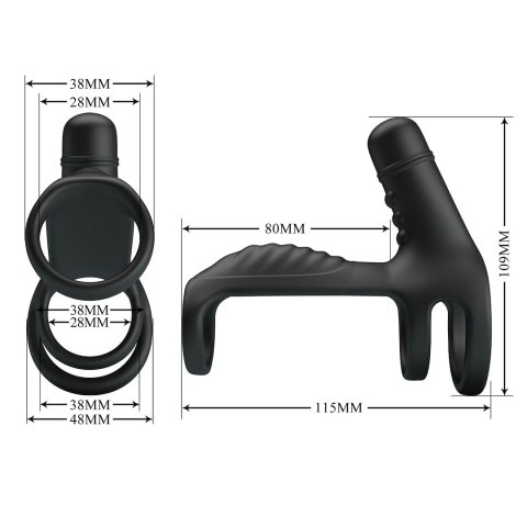 NAKŁADKA PRETTY LOVE - VIBRATING PENIS SLING