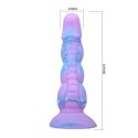 POWER MONSTERS ALIEN RIPPLED MONSTER SILICONE DILDO WITH SUCTION CUP