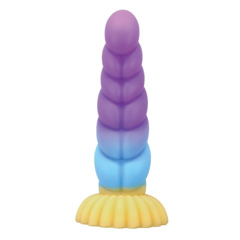 POWER MONSTERS UNICORN RIPPLED MONSTER SILICONE DILDO WITH SUCTION CUP