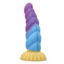 POWER MONSTERS UNICORN RIPPLED MONSTER SILICONE DILDO WITH SUCTION CUP