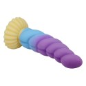 POWER MONSTERS UNICORN RIPPLED MONSTER SILICONE DILDO WITH SUCTION CUP