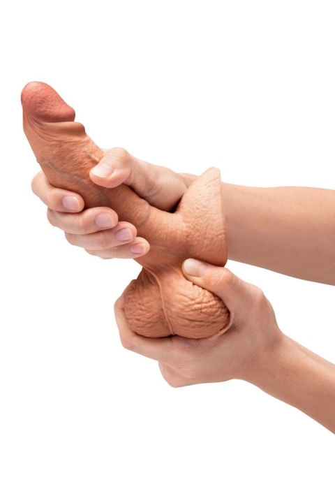 b-Vibe Slipskin Girthy 6″ – realistyczne dildo silikonowe z ruchomą powłoką