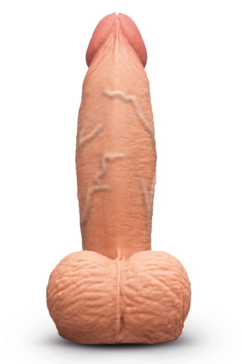 b-Vibe Slipskin Girthy 6 cali – realistyczne dildo silikonowe z ruchomą powłoką
