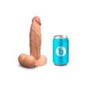 b-Vibe Slipskin Girthy 7″ – realistyczne dildo silikonowe z ruchomą powłoką