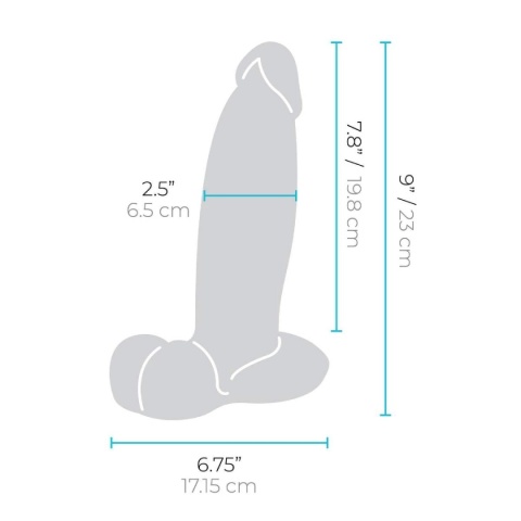 b-Vibe Slipskin Girthy 9″ – największy rozmiar linii, dildo z ruchomą powłoką