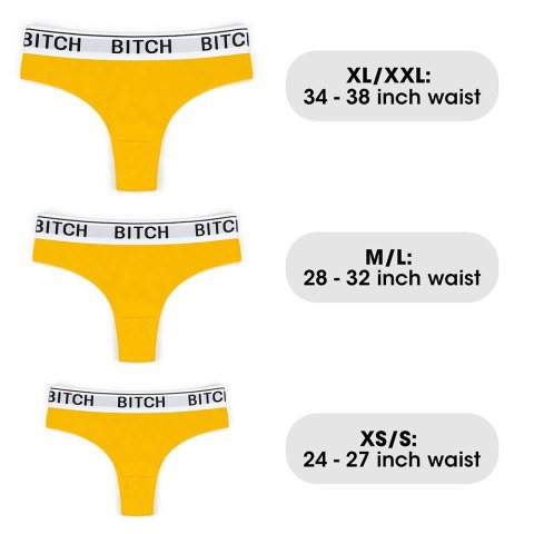 MAJTKI BITCH VIBRATING PANTIE (24~27 CALI W TALII)