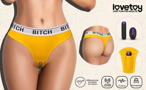 MAJTKI BITCH VIBRATING PANTIE (24~27 CALI W TALII)