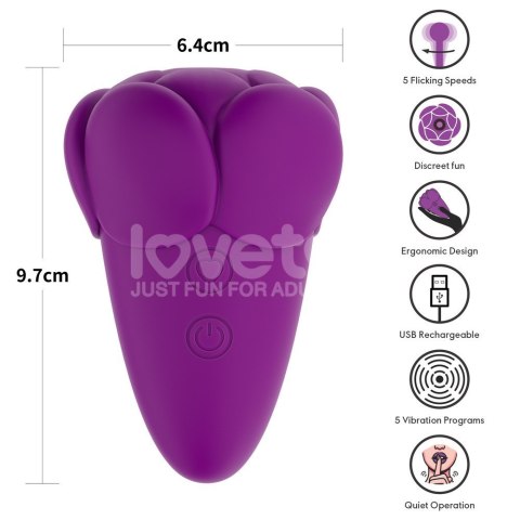 MASAŻER FLICKER RECHARGEABLE VIBRATOR