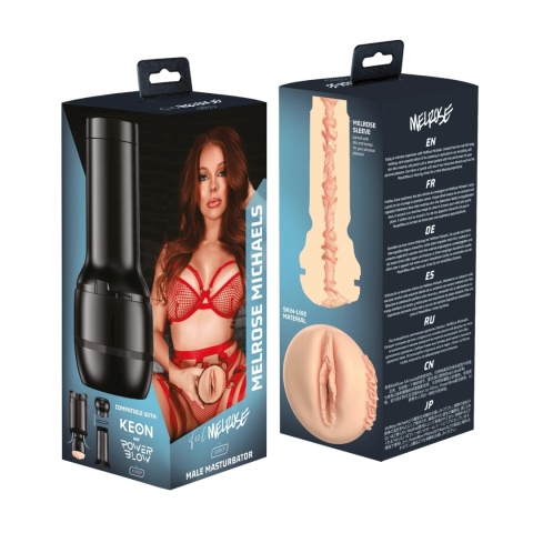Kiiroo Feel MelRose Michaels stroker, stworzony na podstawie autentycznego odlewu anatomicznego performerki MelRose Michaels