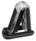 Masturbator Flip Zero Gravity Electronic Vibration Black Tenga