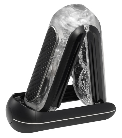 Masturbator Flip Zero Gravity Electronic Vibration Black Tenga