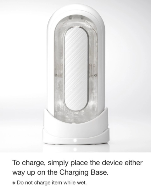 Masturbator Flip Zero Gravity Electronic Vibration White Tenga