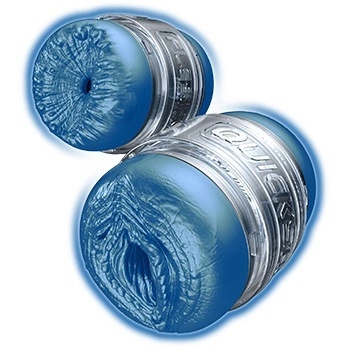 Fleshlight Alien Quickshot – kompaktowy masturbator z otwartymi końcami z materiału SuperSkin