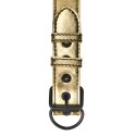 OBROŻA BONDAGE FETISH METALLIC PUP COLLAR WITH LEASH