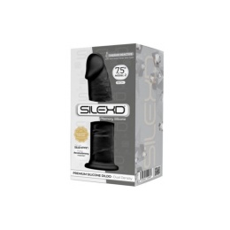 Silexd Model 2 19 cm Black – termoreaktywne dildo z silikonu