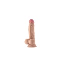 Shaft Model A 19 cm z jądrami – dwuwarstwowe dildo z płynnego silikonu Flexiskin