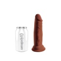 King Cock Plus 6 cali Triple Density Cock Brown – dildo 18,4 cm z przyssawką